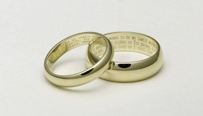 Гравировка на кольце: какую надпись сделать на кольце